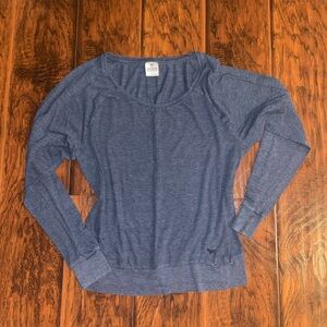 VS Pink blue long sleeve cotton shirt